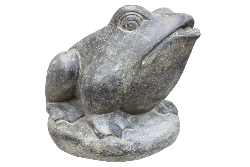 Product image 1 of the product “Sitting frog as water feature, Cast stone, in the sizes from 13cm to 33cm, Antique finish ”